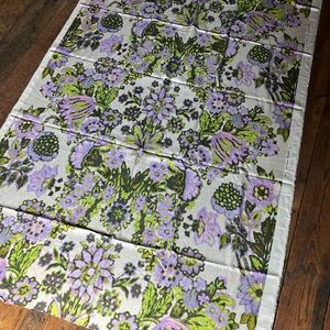 Beautiful Green and Purple Floral Designer Fabric